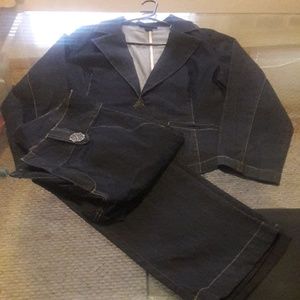 Denim Blue Jean Suit
